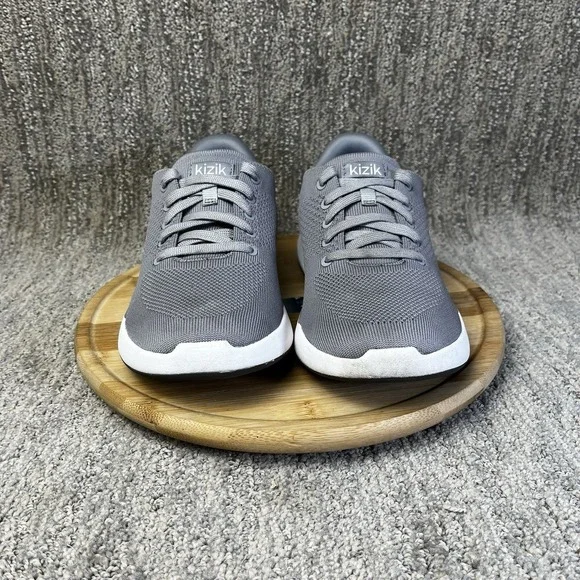 Kizik Lima Knit Womens Size 8.5 Wide Gray Athletic Shoe Mesh Lace Up Sneaker GUC - Picture 2 of 12